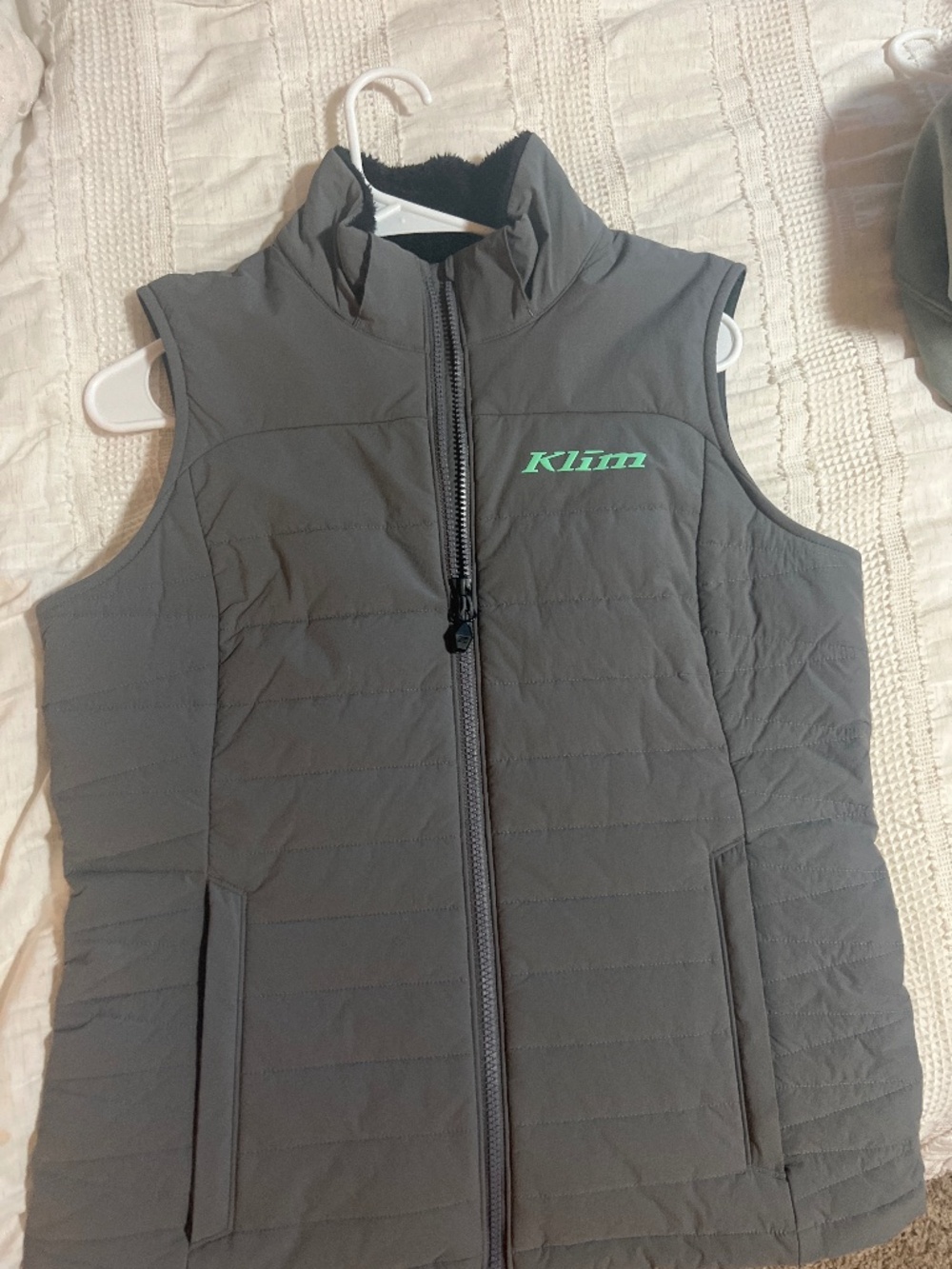 KLIM Women’s Gray Insulated Fleece-Lined Vest | Size Medium | NWOT